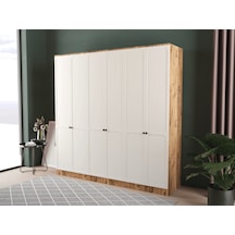 Irmak 6 Kapaklı Eko Gardırop - Mdf Kapak Aytaşı