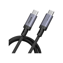 Qgeem Qg03 Type-c To Type-c Pd 40g 8k 60hz Data Kablosu Ve Çevirici 240w 2m Gri