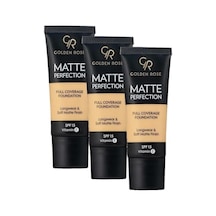 Perfection Foundation - Warm 03 - Yoğun Kapatıcı Mat Fondöten 3 Paketi 0 Perfection Foundation - Warm 03 - Yoğun Kapatıcı Mat Fondöten 3 Paketi 0