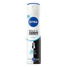 Nıvea Kadın Sprey Deodorant Black&white Invisible Pure 150 Ml 4 Adet