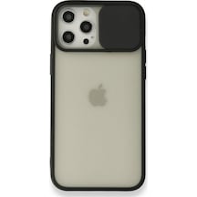 Nettech Apple Uyumlu iPhone 12 Pro Max Buzlu Kızaklı Kamera Korumalı Arka Koruma Kılıf - Kırmızı Kirmizi