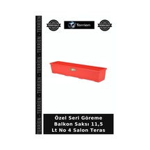 Özel Seri Göreme Balkon Saksı 11,5 Lt No 4 Salon Teras
