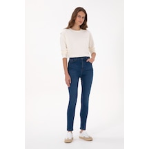 U.S. Polo Assn. Kadın Mavi Skinny Haigh Waist Fit Jean Pantolon 50316577-DN0022