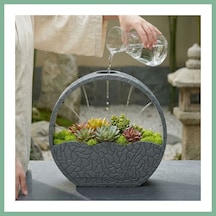 Bşkvirgo 3d Baskı Self-watering Planter - Kendi Kendini Sulayan Saksı-gri Bsk2026 Standart