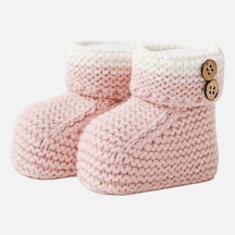 Andywawa Knit Booties Bebek Triko Patik Ac25370 Pembe