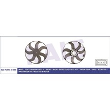Kale Fan Motoru-394 Mm 250/80w 7 Vw Seat Skoda Klr-414900