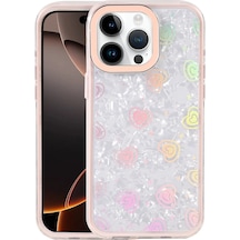 Apple Uyumlu iPhone 16 Pro Max Lumi Desenli Kapak Pembe\