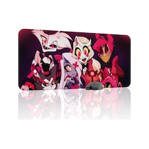 Hazbin Hotel Kaymaz Dikişli Kauçuk Oyuncu Mousepad V2 - 90x40 Xxl Gaming Mouse Pad Fare Altlığı