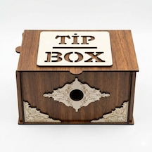 Tr Bahşiş Kutusu Tip Box Dekoratif Para Kutusu Kilitli Tasarım Kafe Ve Restoran Için