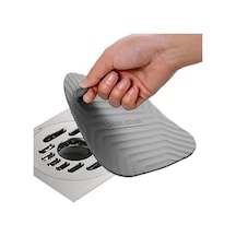Siyah Renk Kare Kötü Koku Önleyici Silikon Mat Banyo Mutfak Lavabo Balkon Gider Tıpası Kapağı Açık Ahşap