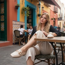 Aska Shoes Günlük Tokalı Babet 2025aska005 Bej