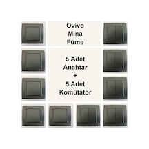 Ovivo Mina Füme 5 Adet Anahtar + 5 Adet Komütatör