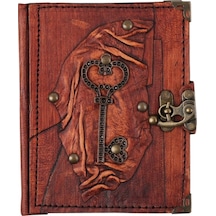 Deffter El İşçiliği Krafton Deri Serisi Defter 12x15 100 Sf.düz Horses S 64444-5 Çok Renkli