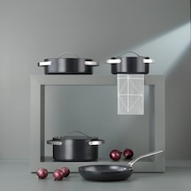 Schafer Moonlight 7 Parça Seramik Tencere Seti-siyah