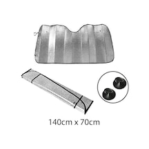 Araba Oto Ön Cam Güneşliği Parlak Metalize 140 CM X 70 CM