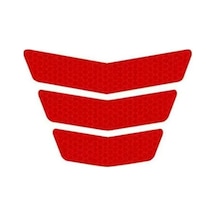 Kırmızı Pratik Yansıtıcı Etiket İyi Parlaklık Parlak Renk Uyarısı