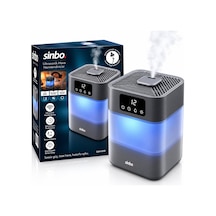 Sinbo Sah-6119 Ultrasonik Hava Nemlendirici 5.5 Lt Gece Lambalı Gri