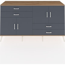 Hyperion Konsol 3 Raflı 4 Çekmeceli 4 Kapaklı 176x44x99 Çam-antra Çam-antrasit