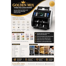 Golden Mix Doları Karışık Sayman Para Sayma Makinesi