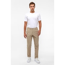 Süvari Bej Slim Düz Jogger Pantolon-38641 Bej