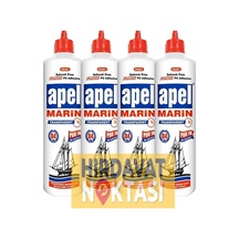 Tr Marin D4 Şeffaf Deniz Tutkalı, Pu Yapıştırıcı, 490 Gr X 4 Adet