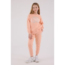 U.S. Polo Assn. U.s. Polo Assn Kız Çocuk Turuncu Eşofman Takımı Us2316-c-v2 Turuncu