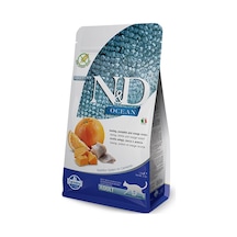 N&D Ocean Tahılsız Ringa Balıklı Bal Kabaklı ve Portakallı Yetişkin Kedi Maması 1500 G