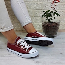 Fiyra 554 Bordo Kısa Unisex Sneaker Keten Spor Ayakkabı 001