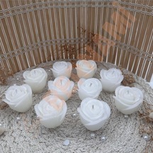 Bernami Vazo Pinterest Gül Mum Sade Nişan, Nikah, Doğum Günü, Özel Gün - 10 Adet Diğer