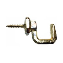 Vidalı Kanca, Askı Büyük - 15x23mm, Sarı - 1 Adet 15x23 Mm