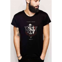 G Eazy And Halsey Him And Baskılı Siyah Erkek Tshirt