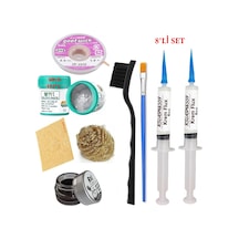 Best Krem Lehim 183 C 50gr Havya Uc Temizleyici Flux Lehim Toplama Cp-2015 Lehim Emme Teli Yardımcı Seti01