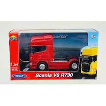 Welly Scania V9 R730 1/64 Kırmızı Model Araba