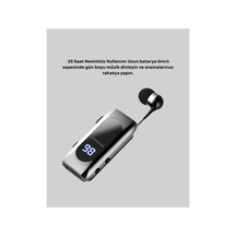 Ersbluetooth 5.2 Klipsli Kablosuz Kulaklık Dijital Ekran & Titreşimli Uyarı Yeni Nesil