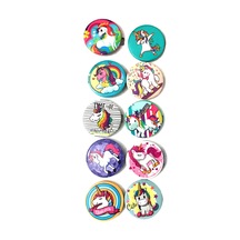 10 Adet Unicorn Rozet Hediyelik Tek Boynuzlu At Yaka Rozetleri
