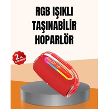 Zenvia Ipx6 Su Geçirmez Rgb Led Işıklı Taşınabilir Bluetooth Hoparlör 2400 Mah Znv2026