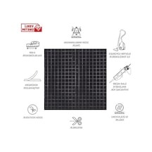 Kare Desenli Keçe Panel, 45x90 Cm Boyut Ve 2 Adet Set