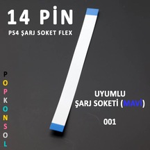 Ps4 14 Pin Flex Şarj Soket Kablosu 001 Uyumlu Playstation 4 Kol Yedek Parça