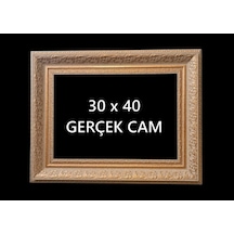 30 X 40 Fotograf Resim Belge Serifika Diploma Çerçevesi Gerçek Camlı 018