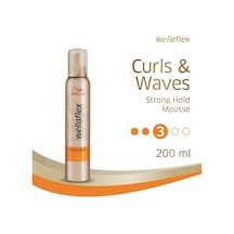 Lexroo Wella Wellaflex Curls & Waves Güçlü Tutuş Saç Köpüğü 200 Mililitre
