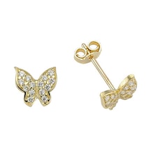 Glorria Altın Kelebek Küpe N11.11059