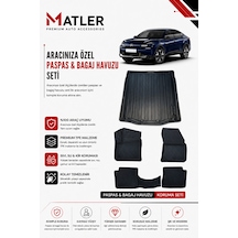 Citroen C4x Elektrikli 2025 Model 4d Ekstra Havuzlu Paspas Ve Bagaj Havuzu Set