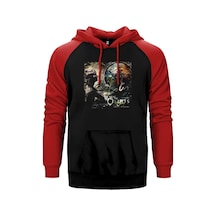 Born Of Osiris Soul Sphere Kırmızı Renk Reglan Kol Kapşonlu Sweatshirt Kırmızı