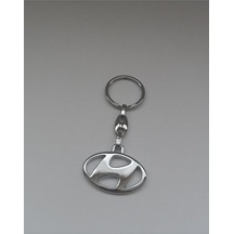 Hyundai Logolu 3D Metal Anahtarlık