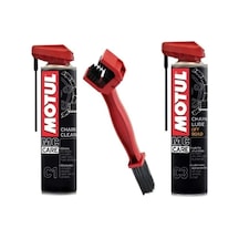 Bakım Seti C1 Zincir Temizleme 400ml + C3 Off Road Zincir Yağlama 400ml + Zincir Fırçası
