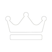 Beyaz Kral Tacı Sticker Yapıştırma