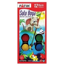Fatih Sulu Boya 12 Renk Üretin 12'li Sulu Boya