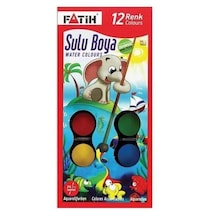 Fatih Sulu Boya 12 Renk Üretin 12'li Sulu Boya