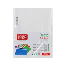 Telli Dosya Plastik Eco A4 Gri 7730 50'li
