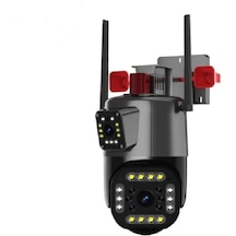 Dış Mekan Hareket Sensörlü 4mp 4k Dual Lens Ultra Hd 2.4g
